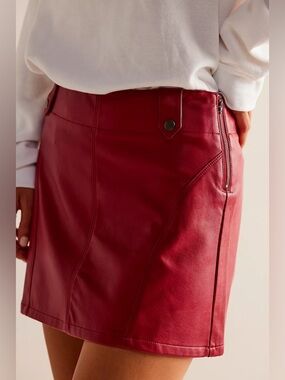 We The Free Runaway Vegan Mini Skirt
